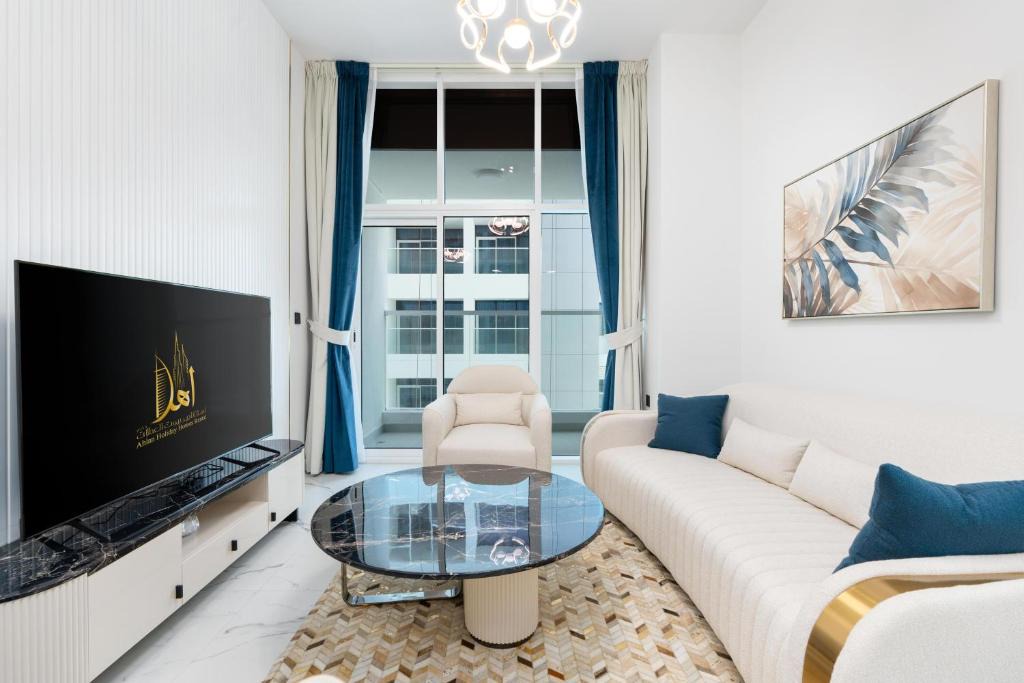 Al Barsha Apartment | Ahlan HH - Exclusive 2-BR Apartment in Opalz by Danube - Balcony with Mini Pool