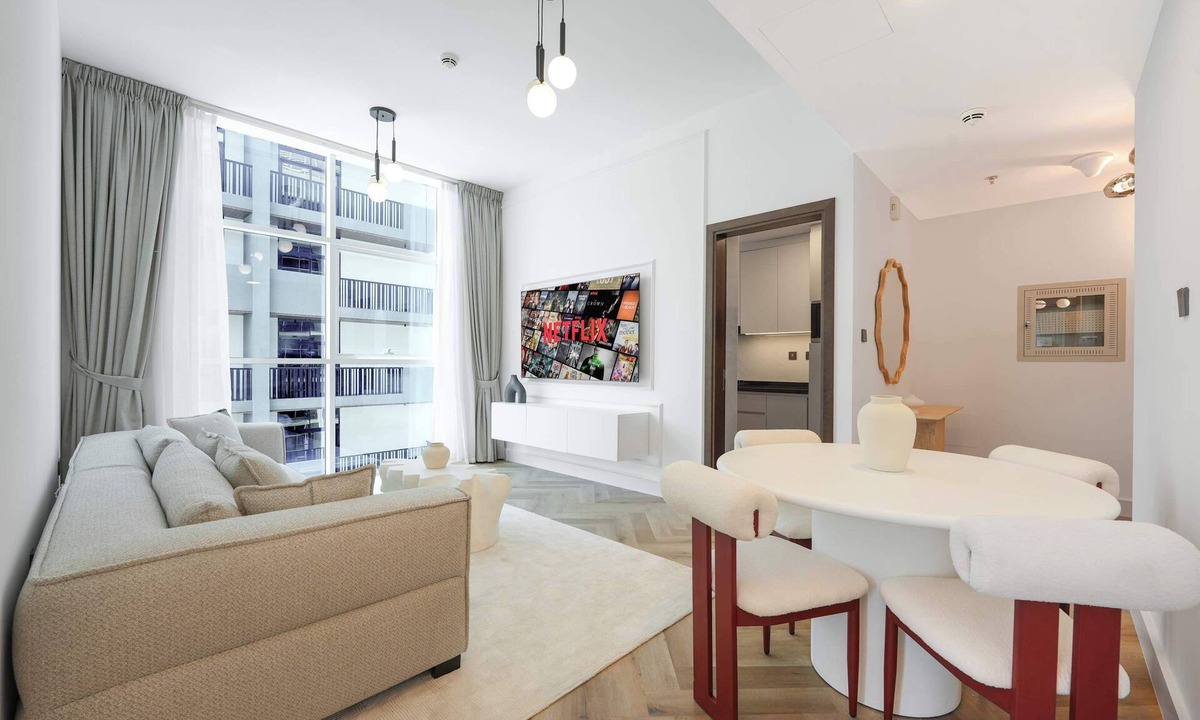 Al Barsha Apartment | Elegant new 1BR in Arjan with Rooftop Pool