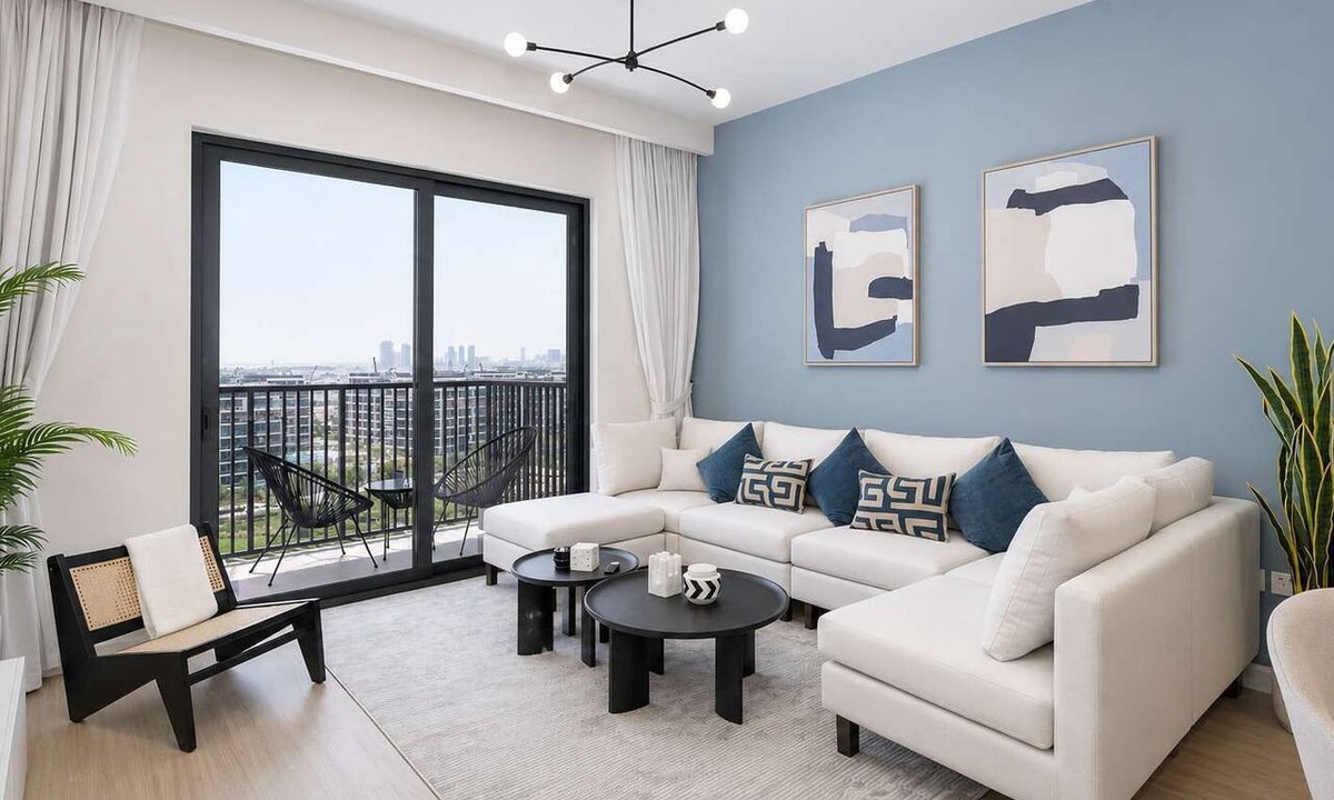 Dubai Apartment | Free housekeeping visits during your stay - StayShort - Chic 1-Bed for 4 in Prime Dubai Hills Location!