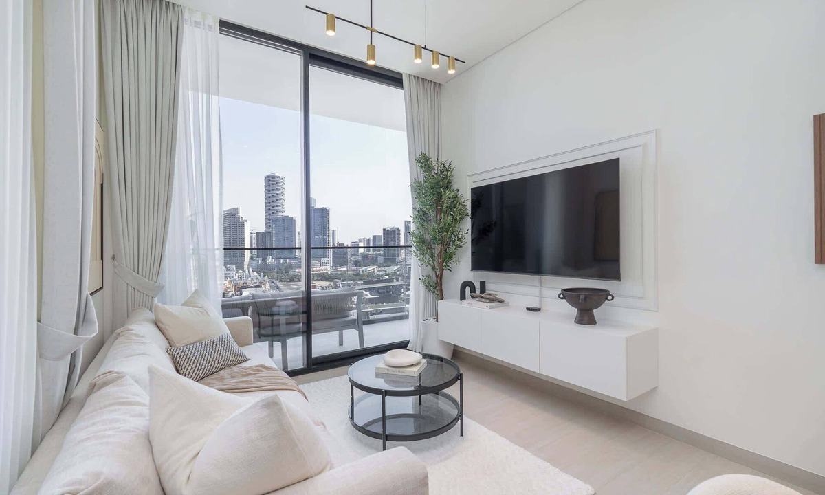 Jumeirah Village Circle Apartment | Free housekeeping visits during your stay - StayShort - Luxury 2BR with Private Pool & Skyline Terrace | JVC