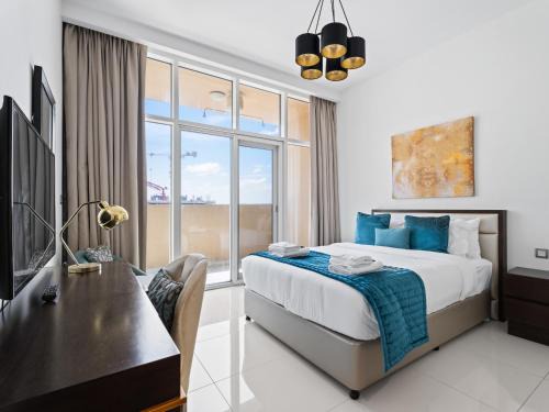 Jumeirah Village Apartment | Glamorous Luxe Studio in Ghalia-JVC-12