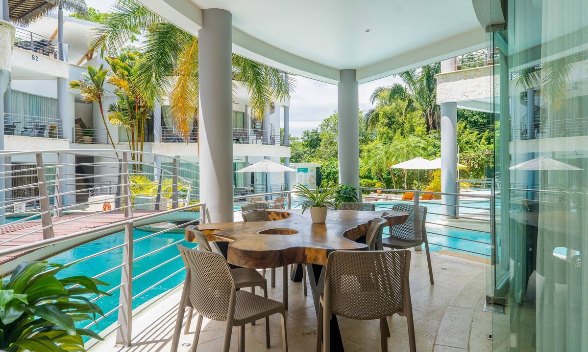 Jaco Condo | Hermosa Waves D1 | Condo in Playa Hermosa with private hot tub, pool, hammock