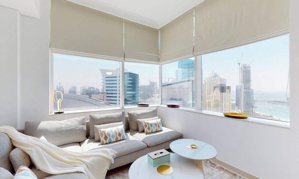 Dubai Marina Apartment | Luxe 1BR | Balcony with Sea Views