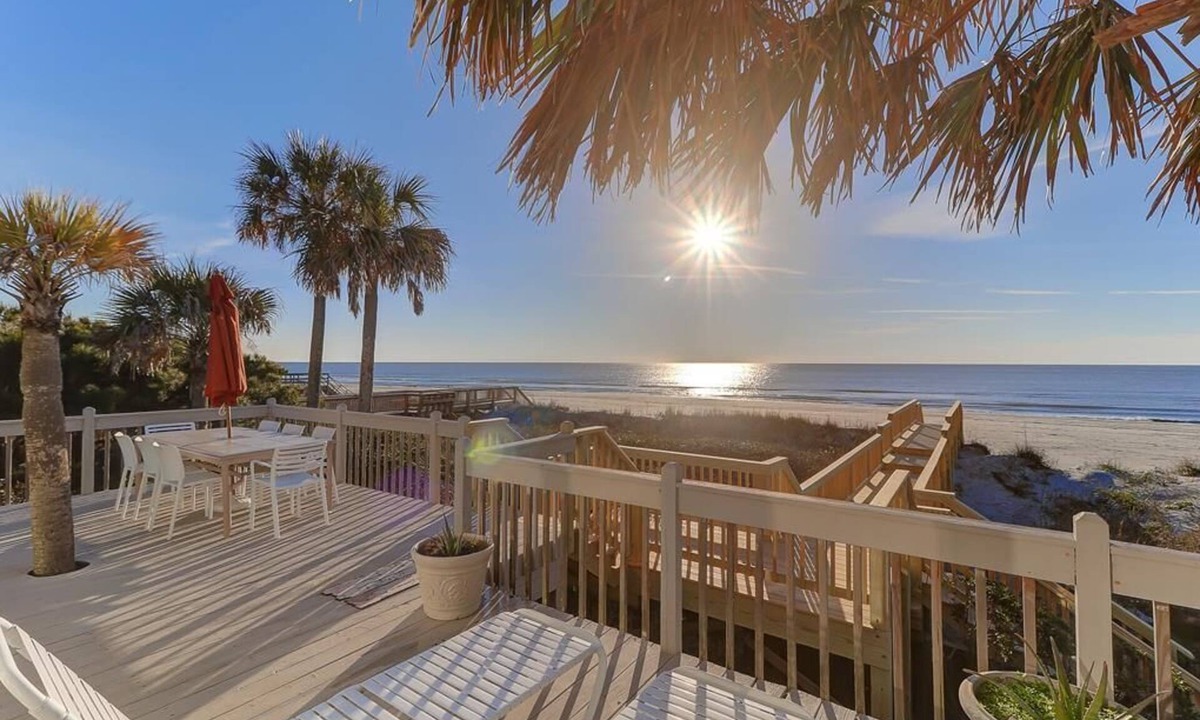 Folly Beach House | Mermaid Memories! Oceanfront Folly Beach Cottage w/Large Porch & Sunroom - Stellar Reviews!