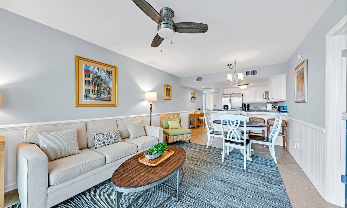 Seabrook Island Villa | Ocean View Atrium Villa! Two Bedrooms, Sleeps 6! Amenity access included! Great Outdoor Porch!