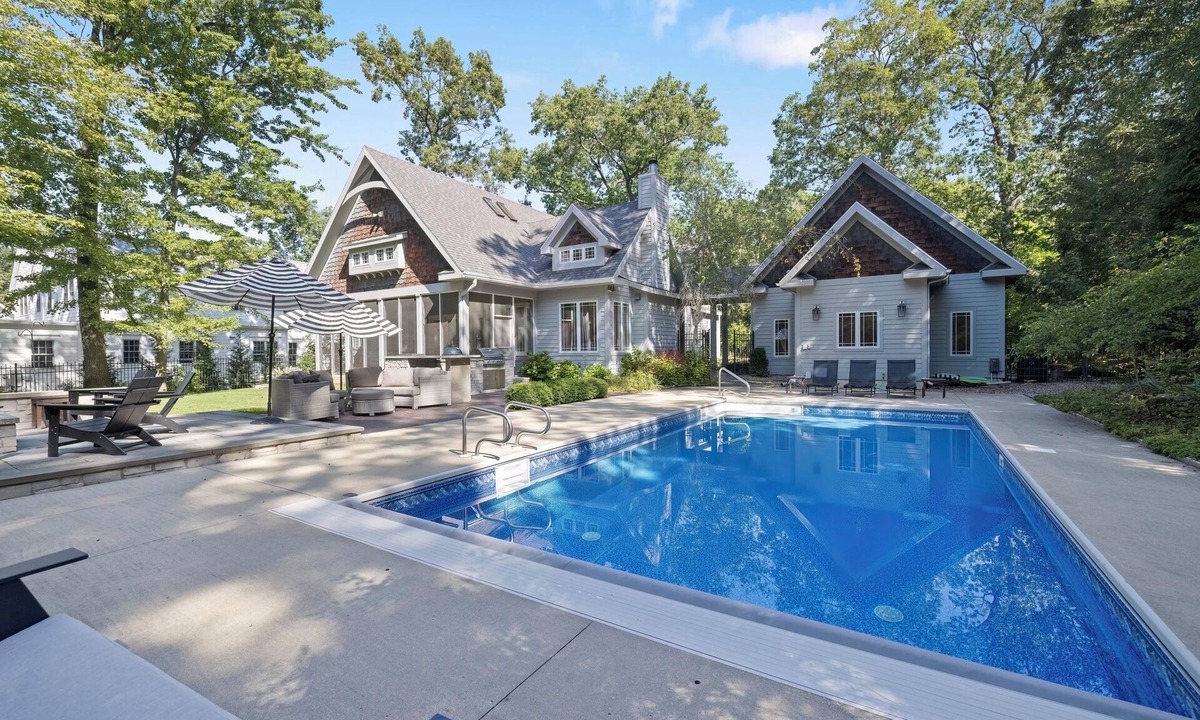 Michiana House | Putters Pool House - Grand Beach home with pool