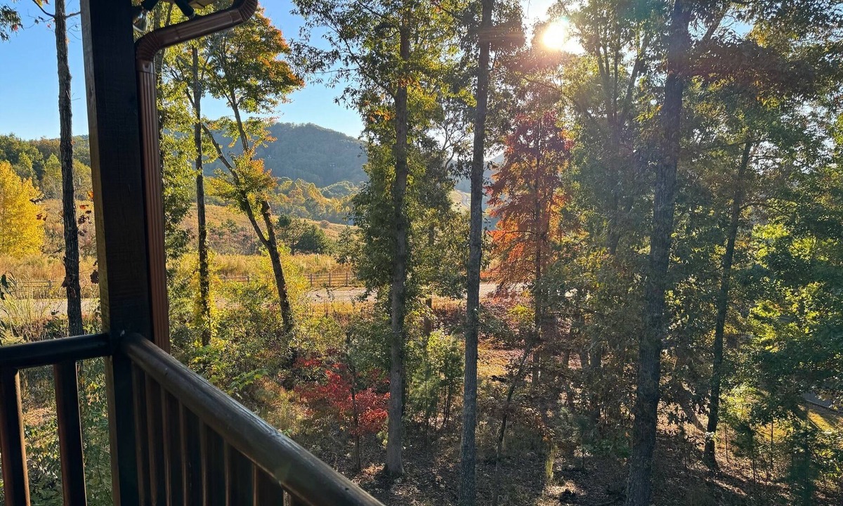 Morganton Cabin | Romantic Cabin w/Hot Tub, Fire Pit & Mountain Views