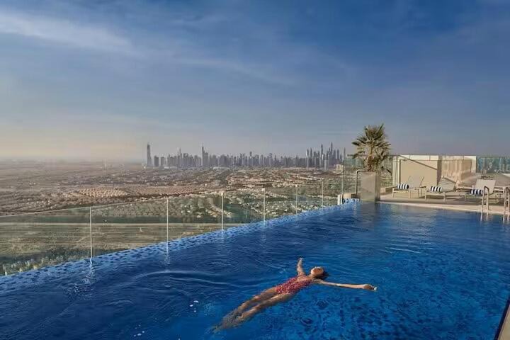 Jumeirah Village Triangle Apartment | Vogue Vacation Homes, Novotel Residences JVT near Springs Souk Mall, Studio Apartment with Balcony and City View, Access to all Amenities