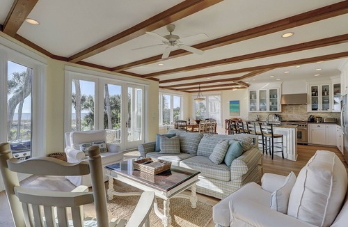 North Forest Beach House | 104 Oceanwood - Beautiful Oceanfront 4 Bedroom home w/Hot Tub