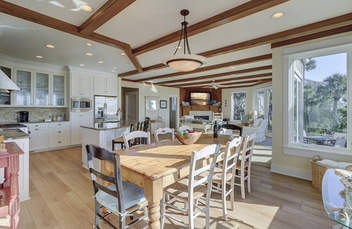 North Forest Beach House | 104 Oceanwood - Beautiful Oceanfront 4 Bedroom home w/Hot Tub