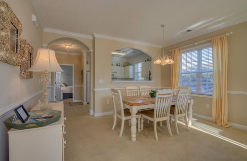 North Myrtle Beach Condo | 3 BR 2 BA Resort Villa 1st Floor pet-friendly no stairs, on the golf course