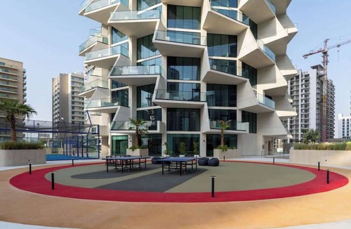 Jumeirah Village Circle Apartment | Airy 1BR Oasis with Plunge Pool in Binghatti Phantom