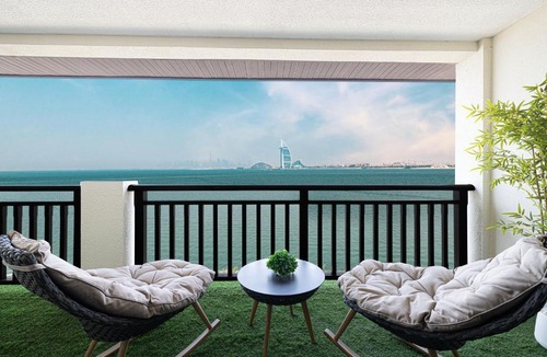 Palm Jumeirah Apartment | Beachfront Residences with Full Sea and Burj AlArab Views in Luxury Resort