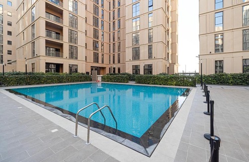 Sharjah Apartment | Charming Apartment with Balcony in Al Mamsha CB5-1-SN3-120-st