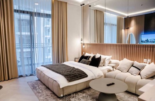 Ras Al Khor Industrial Area Apartment | Chic 1-bedroom apartment in nice Sobha Hartland with AC, fitness room, WiFi