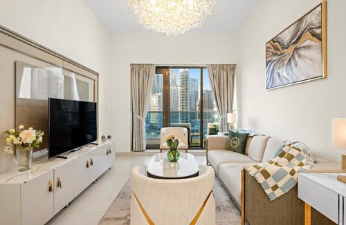 Business Bay Apartment | Elegant 2BR with Balcony and Burj Khalifa Skyline Views