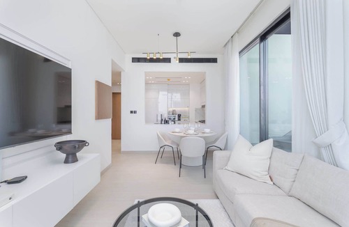 Jumeirah Village Circle Apartment | Free housekeeping visits during your stay - StayShort - Luxury 2BR with Private Pool & Skyline Terrace | JVC