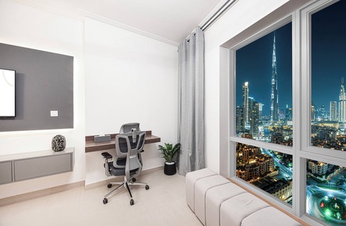Downtown Dubai Apartment | Full Burj Khalifa Fountain View Near Dubai Mall Down Town