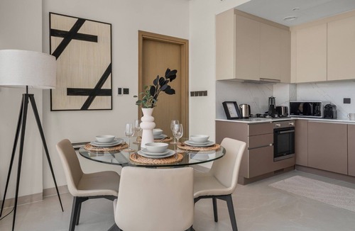 Jumeirah Village Circle Apartment | GuestReady - 2BR Earthy Charm | Private Pool | JVC
