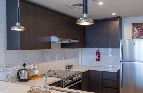 Al Satwa Apartment | HomesGetaway-Stylish 1BR in 1 Residence Al Kifaf Tower 1