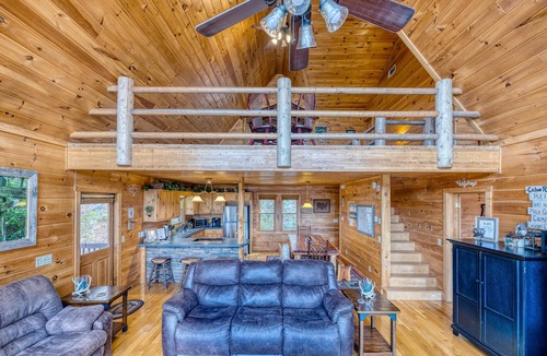 Morganton Cabin | In The Heights - Hot Tub | Fire Pit | Game Room | Mountain Views