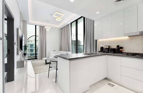 Al Barsha Apartment | Luxury 1BR with Private Pool & Balcony
