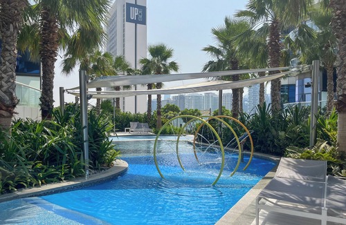 Business Bay Apartment | Manzil - High Floor 1BR in Business Bay