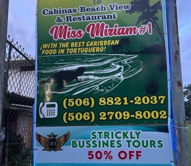 Tortuguero Hotel | Miss Miriam BeachFront Cabins