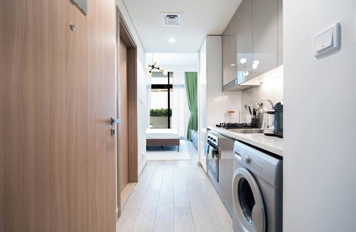 Nad Al Sheba Apartment | Modern Studio in Azizi Riviera 46