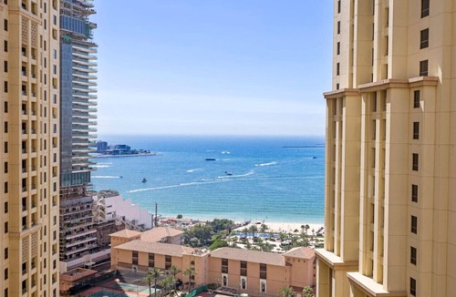 Jumeirah Beach Residence Apartment | Near Beach - Furnished 1BR with Partial Sea View