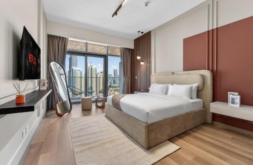 Downtown Dubai Apartment | New Downtown Bldg Near Burj View with Infinity Pool and SkyGym