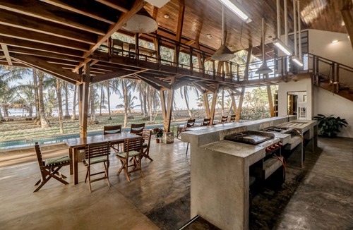 Javilla House | Open, dog-friendly, beachfront house with a private pool, pool spa, & WiFi