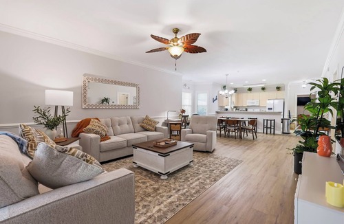 Central Myrtle Beach Apartment | Renovated 3BR · Lakeside Pool · Pet-Friendly