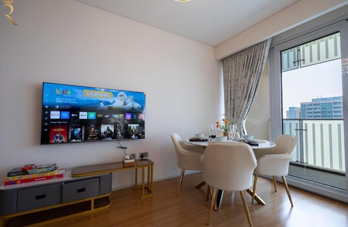 Al Raha Beach Apartment | Stylish 2BR Sea View Balcony - Al Raha Beach
