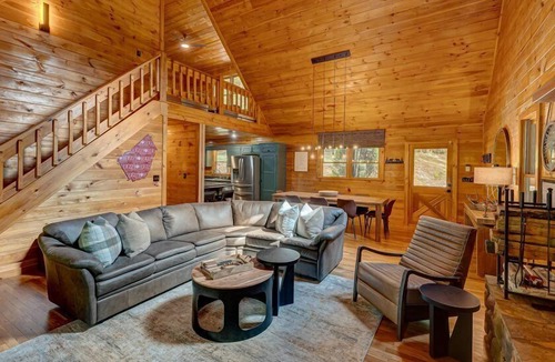 My Mountain Cabin | Tranquility Pond - Pet Friendly | Hot Tub | Sits on a Natural Pond | Pool Table | Fire Pit