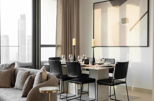 Bur Dubai Apartment | Ultimate Stay Full Burj Khalifa & Downtown Views Designer Luxury High Floor connected to Dubai Mall for 4 People