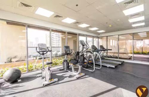 Jumeirah Village Circle Apartment | Vogue Vacation Homes, JVC Jeewar Tower near Circle Mall, One Bedroom Apartment with Balcony and City View, Access to all Amenities