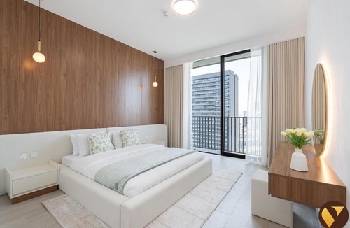 Jumeirah Village Circle Apartment | Vogue Vacation Homes, Luma Park Views JVC Near Circle Mall, Two Bedroom Apartment with Balcony, Park, City and Vibrant community View, Access to All Amenities
