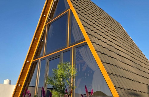 Bidiya Ski Chalet | Wadi Bani Khalid-Al Joud Green hostel A-Frame Cabin