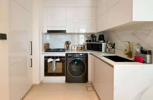 Jumeirah Village Circle Apartment | Warm Minimal 1BR in Binghatti Tulip with Free Parking!