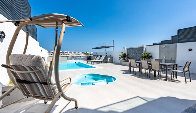 Sea Views 4BR + Maids Room Villa with Private Pool, Kid's Pool, BBQ Facility