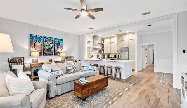 Stylish WaterColor Condo - 2BR, 2BA, Wrap Balcony + Resort Perks + 2 Bikes