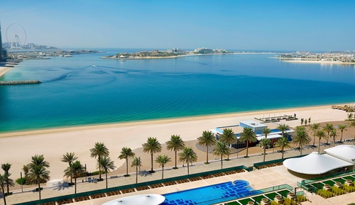 Palm Sea View Room, 2 Double Beds, Private Balcony, Beachfront Resort