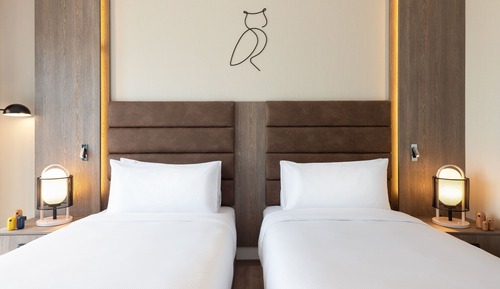 Deluxe Room, 2 Twin Beds, Beach View, Beachfront (Palm Beachfront View)