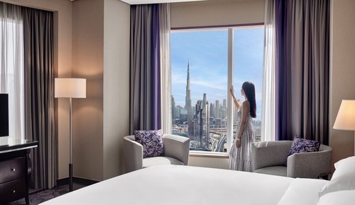 Room (Large Corner Burj Khalifa View)