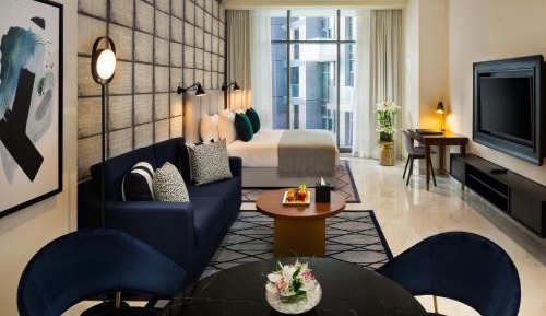 Executive Studio - Burj Khalifa Partial View with Free Beach and Mall Shuttle
